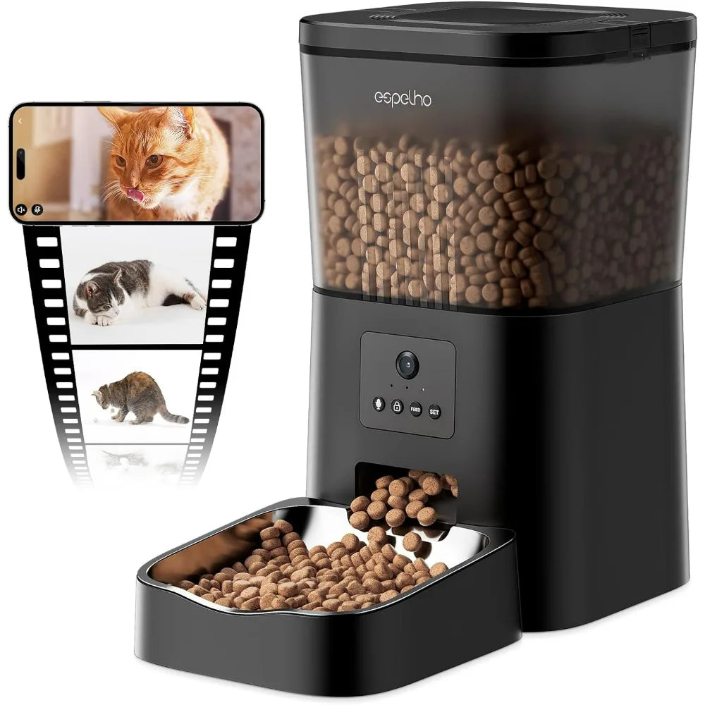 Pet Feeder with Voice Recorder & Motion Detection