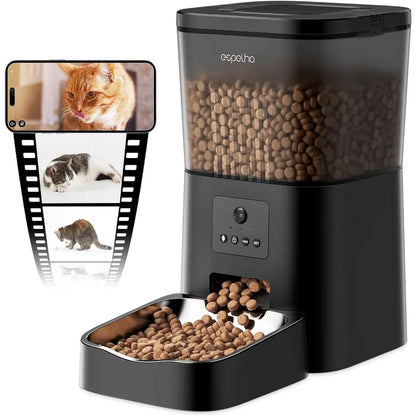 Pet Feeder with Voice Recorder & Motion Detection